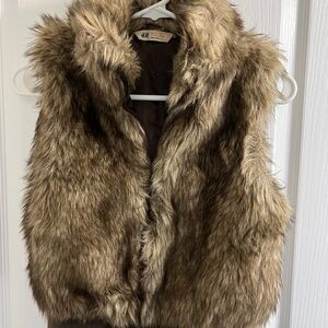 H&M Kids Faux Fur Vest - Tan